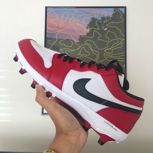 Nike Jordan Chicago 1 Low Football Cleats Size 13